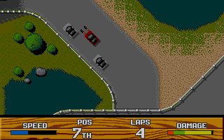 Super Cars II atari screenshot