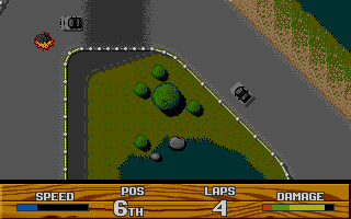Super Cars II atari screenshot
