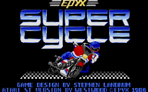 Super Cycle atari screenshot