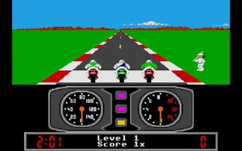 Super Cycle atari screenshot