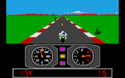 Super Cycle atari screenshot