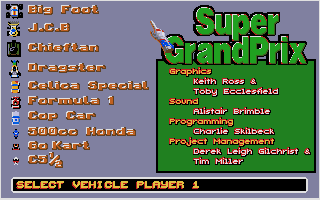 Super Grand Prix atari screenshot