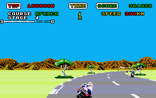Super Hang-on atari screenshot