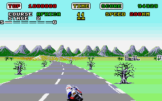 Super Hang-on atari screenshot