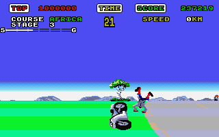 Super Hang-on atari screenshot