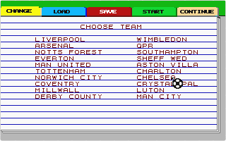 Superleague Soccer atari screenshot