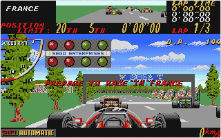 Super Monaco GP atari screenshot