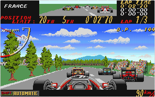 Super Monaco GP atari screenshot