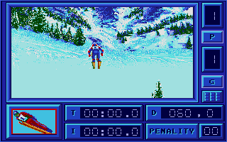 Eddie Edwards Super Ski atari screenshot