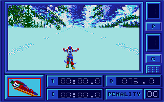 Eddie Edwards Super Ski atari screenshot