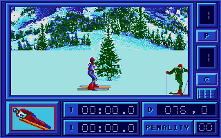 Eddie Edwards Super Ski atari screenshot