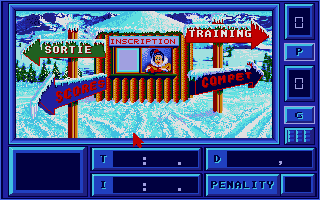 Eddie Edwards Super Ski atari screenshot