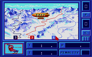 Eddie Edwards Super Ski atari screenshot