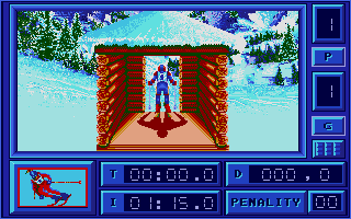 Eddie Edwards Super Ski atari screenshot