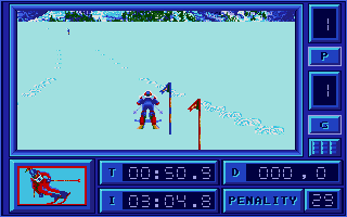 Eddie Edwards Super Ski atari screenshot