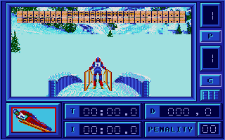 Eddie Edwards Super Ski atari screenshot