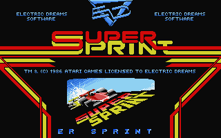 Super Sprint atari screenshot