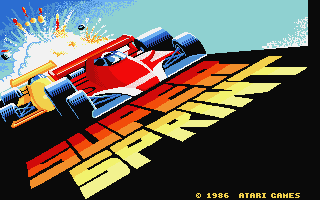 Super Sprint atari screenshot