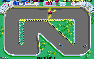 Super Sprint atari screenshot