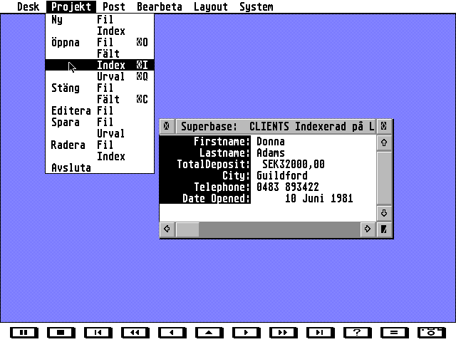Superbase Personal atari screenshot