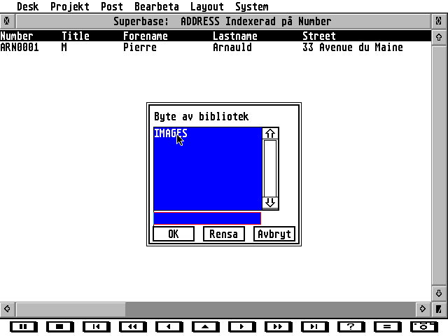 Superbase Personal atari screenshot