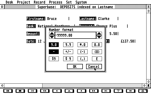 Superbase Personal atari screenshot