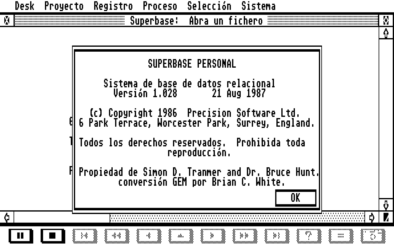 Superbase Personal atari screenshot