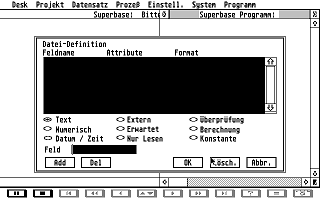 Superbase Professional atari screenshot