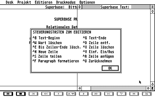 Superbase Professional atari screenshot