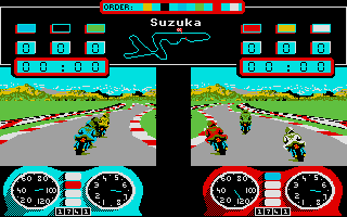 Superbike Challenge atari screenshot