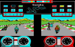 Superbike Challenge atari screenshot