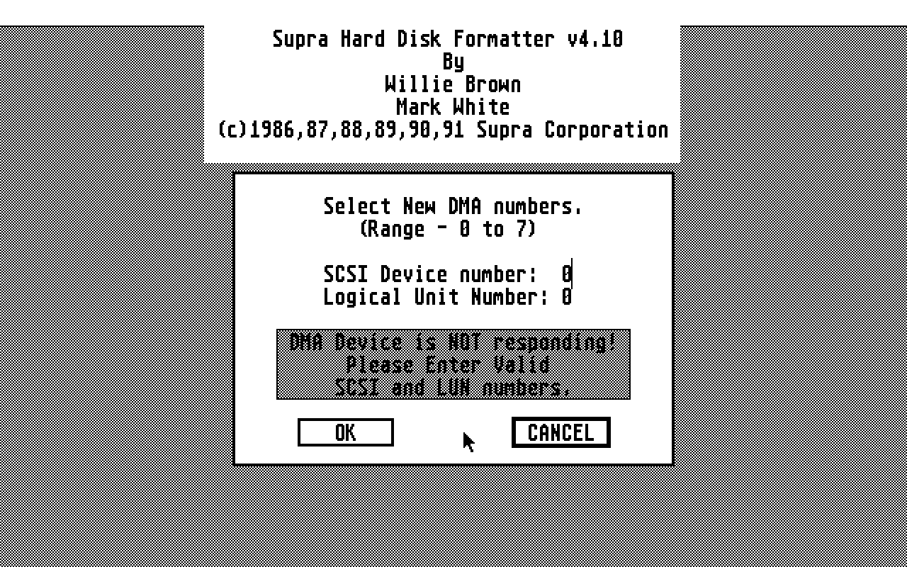 Supra Hard Disk Utilities — screenshot 1