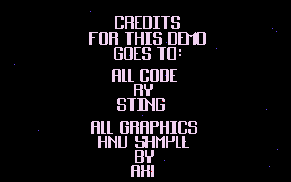 Supreme Demo atari screenshot
