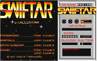 Swiftar atari screenshot