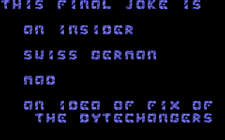 Swiss Megademo atari screenshot