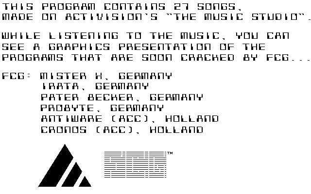 Synth Sample I atari screenshot