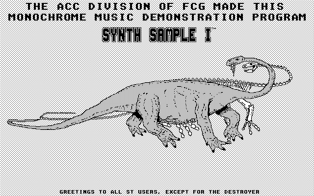 Synth Sample I atari screenshot