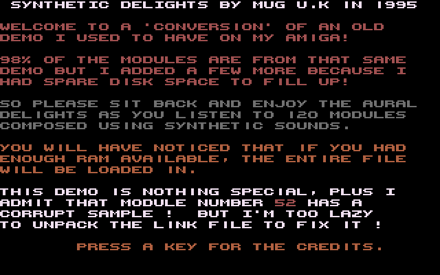Synthetic Delights atari screenshot