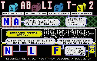 Tablit II atari screenshot