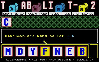 Tablit II atari screenshot