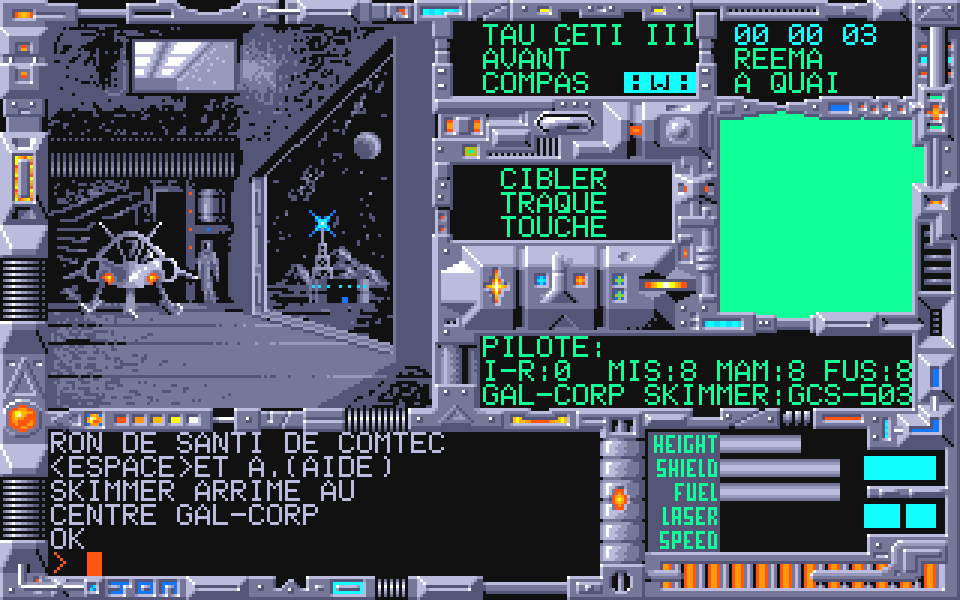 Tau Ceti atari screenshot