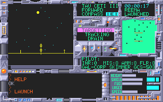 Tau Ceti atari screenshot