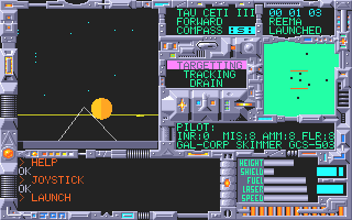 Tau Ceti atari screenshot