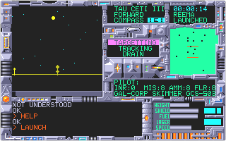 Tau Ceti atari screenshot