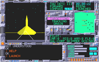 Tau Ceti atari screenshot