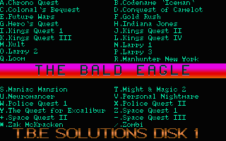 T.B.E. Solutions Disk #1 atari screenshot