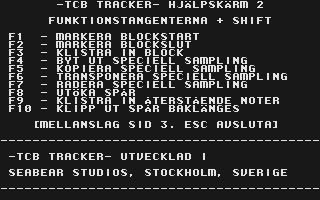 TCB Tracker atari screenshot