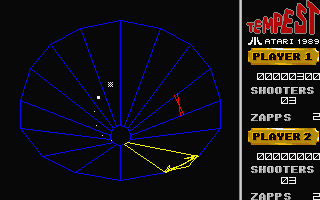 Tempest atari screenshot