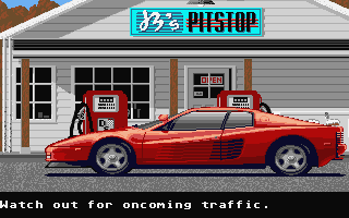 Test Drive atari screenshot