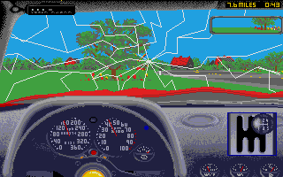 Test Drive II - European Challenge [datadisk] atari screenshot